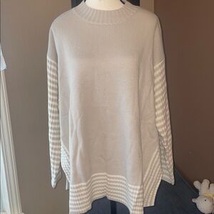 Striped Beige Sweater